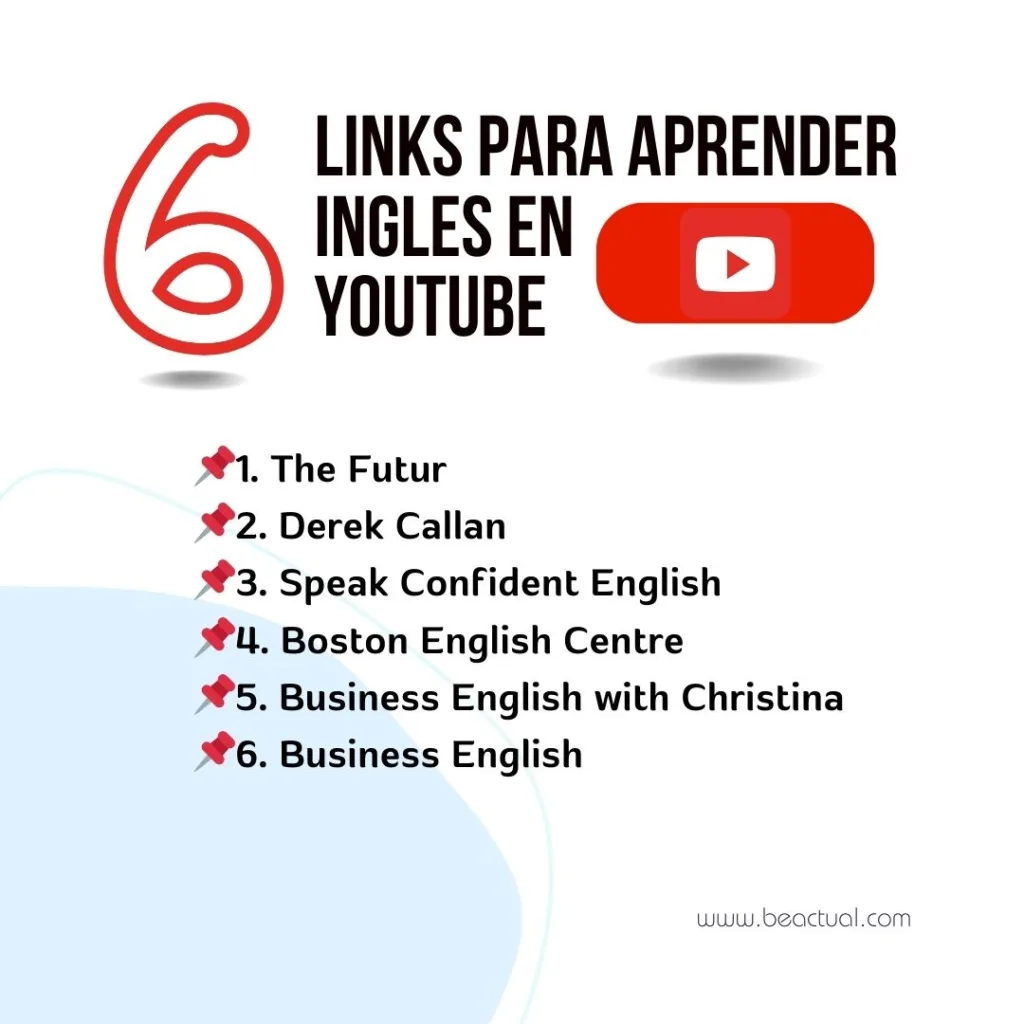 Links para aprender inglés en youtube