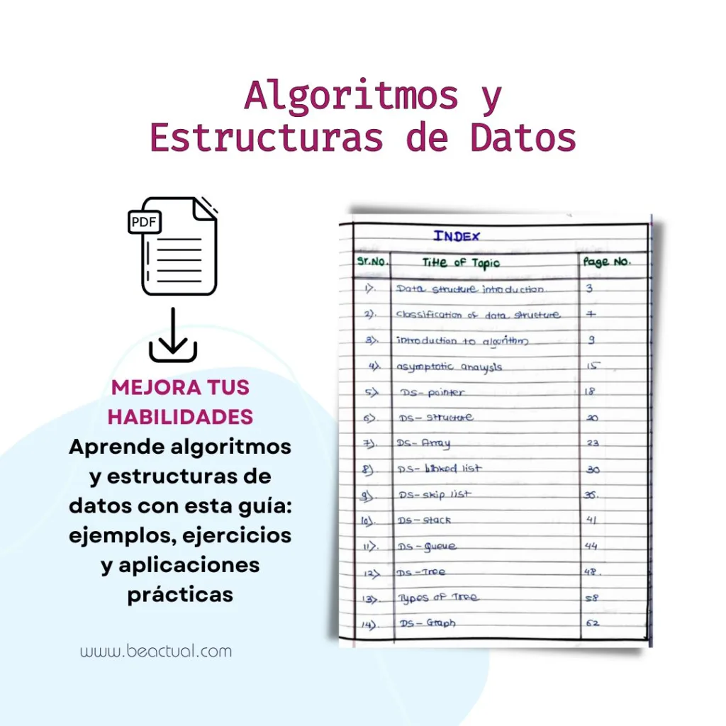 Guía práctica para aprender sobre algoritmos y estructuras de datos